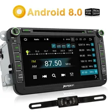 Pumpkin 2 Din 8'' Android 8.0 4G+32G Car Stereo DVD Player GPS Navigation For VW/Skoda/Golf/Seat Wifi 4G Fastboot Radio Headunit pumpkin 2 din 8 car radio android 8 0 gps navigation 4gb ram car stereo audio for vw skoda seat golf radio video player no dvd