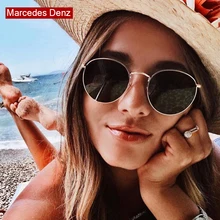 Новые ретро панк Круглые Солнцезащитные очки женские мужские брендовые дизайнерские солнцезащитные очки зеркальные солнечные очки сплав женские Oculus de sol