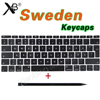 

New For Macbook Pro Retina 13" 15" A1706 A1707 A1708 SE Sweden Swedish Keyboard Key Cap Keycaps 2016 2017YEAR