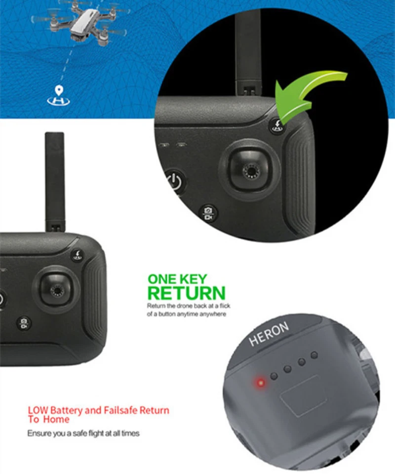 Gps 5G WiFi FPV с камерой 1080P оптическое позиционирование потока Радиоуправляемый Дрон Квадрокоптер один ключ режим слежения один ключ возврат высота удержания