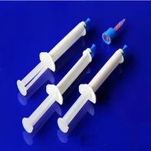 10 штук 35% перекись водорода двойной поршень шприца зубы bleahcing гель профессиональный двойной отбеливающий шприц для зубов гель