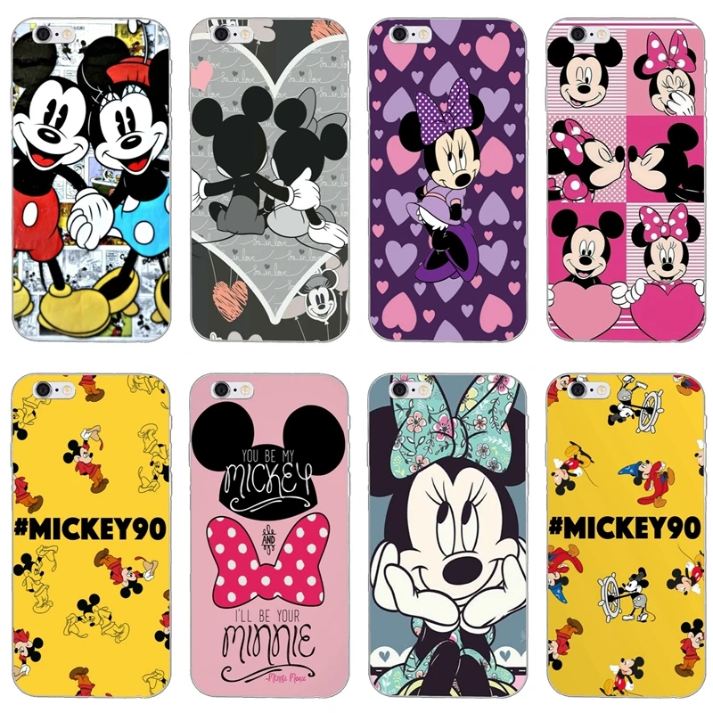 

Newest Mickey minnie Mouse For Huawei Mate 20 10 lite pro 9 8 Y9 Y7 Y6 prime Y5 Y3 II GR5 2017 2018 2019 case Soft phone cover