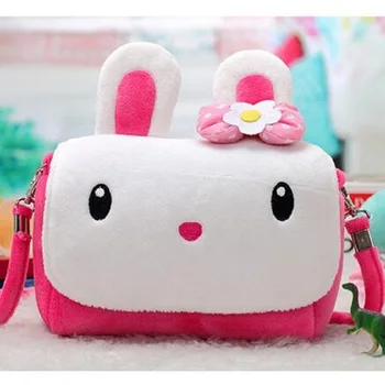 

Plush cartoon printing cute coin purses small pouches bags carteiras kids messenger bag for kindergarten baby kids girls boys