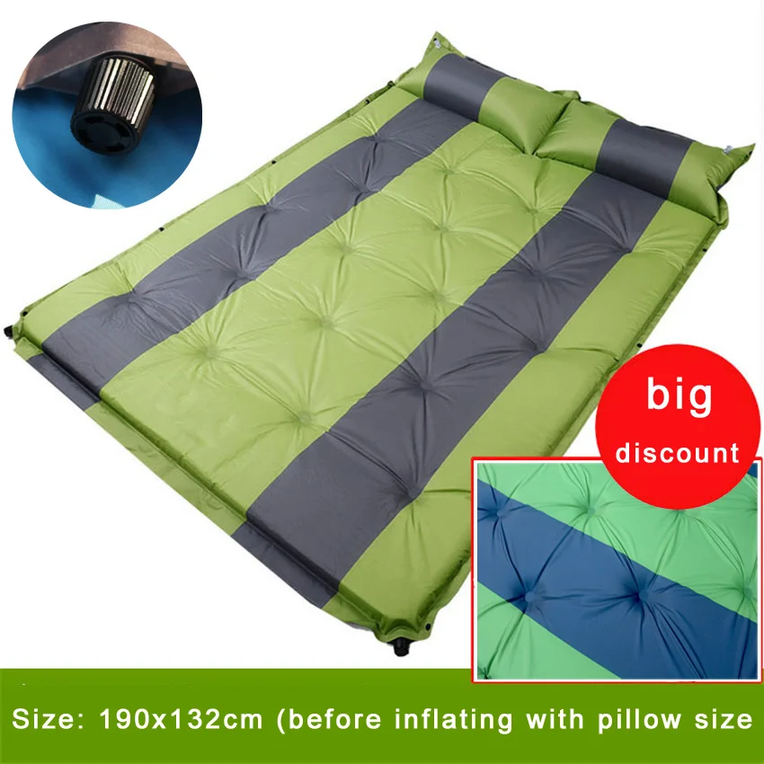 Double automatic inflatable mattress camping mat PVC outdoor Big