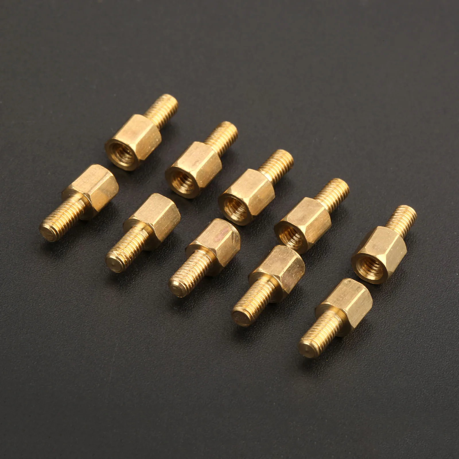 10Pcs M3 Male Hex Hexagonal Brass Pillars Standoff Spacer 12+6/15+6/20+6/25+6/30+6/35+6MM Stud Hollow | Обустройство дома