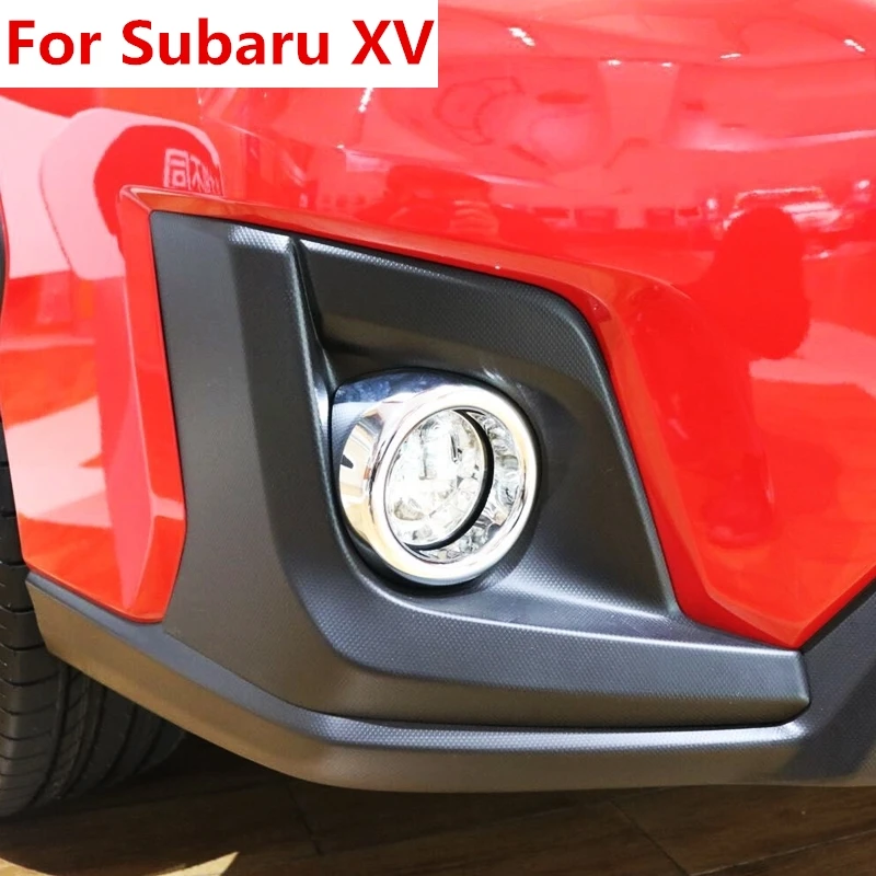 Автомобиль внешние аксессуары для Subaru XV 5 дверей ABS Хром Передняя противотуманная фара крышка Накладка