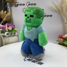 Minecraft Plush Stuffed Toys 18cm Minecraft Snow Golem Steve Zombie Wolf Ocelot Rabbit Chicken Plush Toy for Children Kids