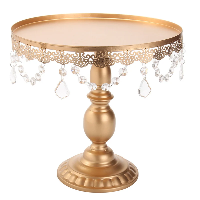 

Cake Tool Reusable Cake Cookies Display Pan 8/10/12 Inch Gold Mirror Surface Wedding Dessert Tray Cake Stand Party Decor