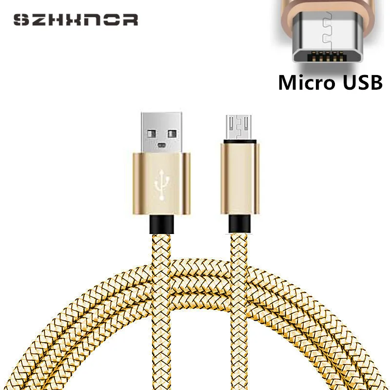 Зарядное устройство Micro USB usb в нейлоновой оплетке для Android xiaomi redmi 4X 5 Plus note samsung galaxy