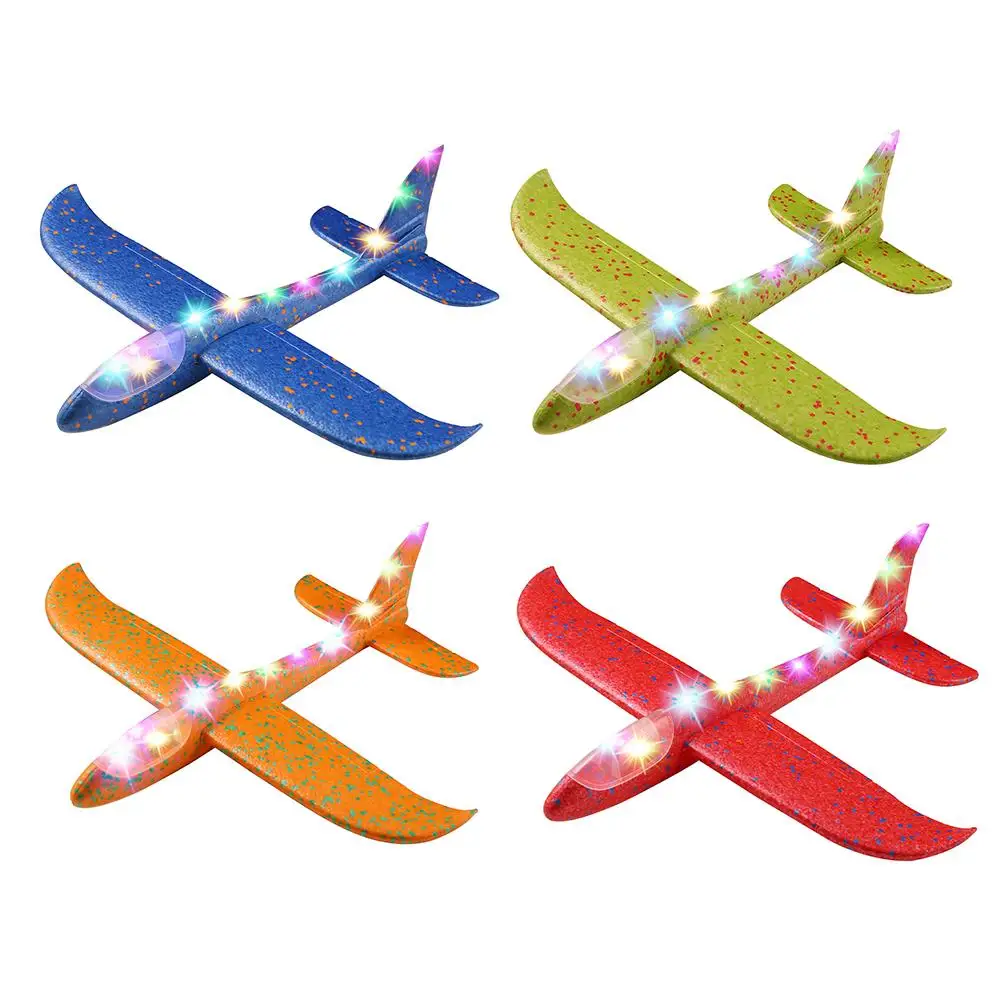 

Foam Aircraft With Light DIY Cartoon Hand Throwing Plane EPP Hand Throwing Model Glider Lightness Ood Impact Resistance In Stock