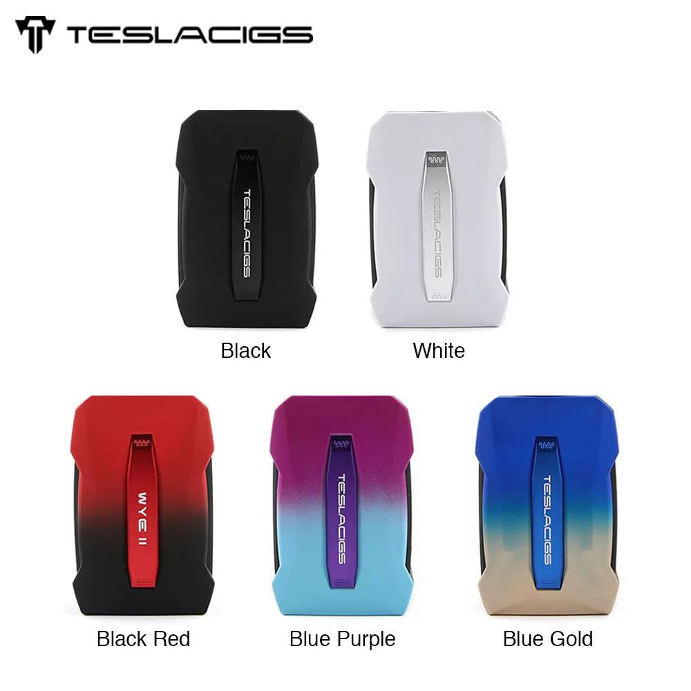 

Original Tesla WYE II 215W TC Box MOD with 0.96 Inch Colorful Screen Powered By 18650 Battery Tesla WYE Vape Mod Vs Tesla Punk
