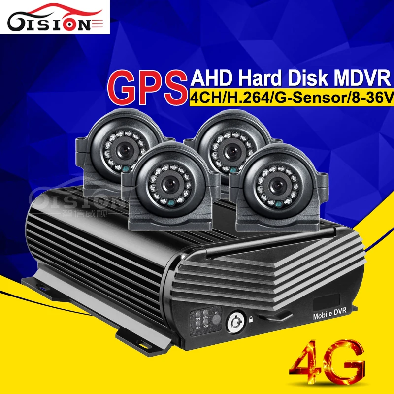 

Hot Sale Front/Back/Side View Car AHD Camera +4G GPS HDD AHD Car Dvr Mobile Dvr Kits Free Shipping Online Remote View Real-time