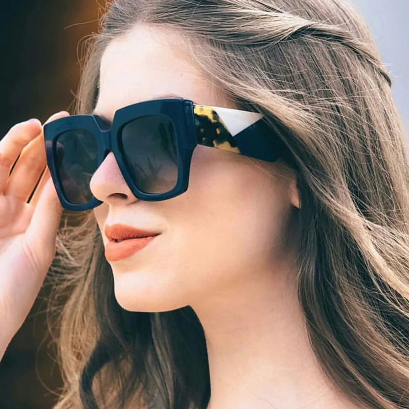 XONIX Модные солнцезащитные очки Для женщин Винтаж бренд Дизайн квадратный роскошные солнцезащитные очки большой кадр Оттенки женские очки