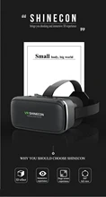 Newest VR Shinecon 6.0 Stereo Virtual Reality 3D Glasses 360 Degree Immersive Cardboard VR glasses for 4.7-6.0 Inch Smartphone