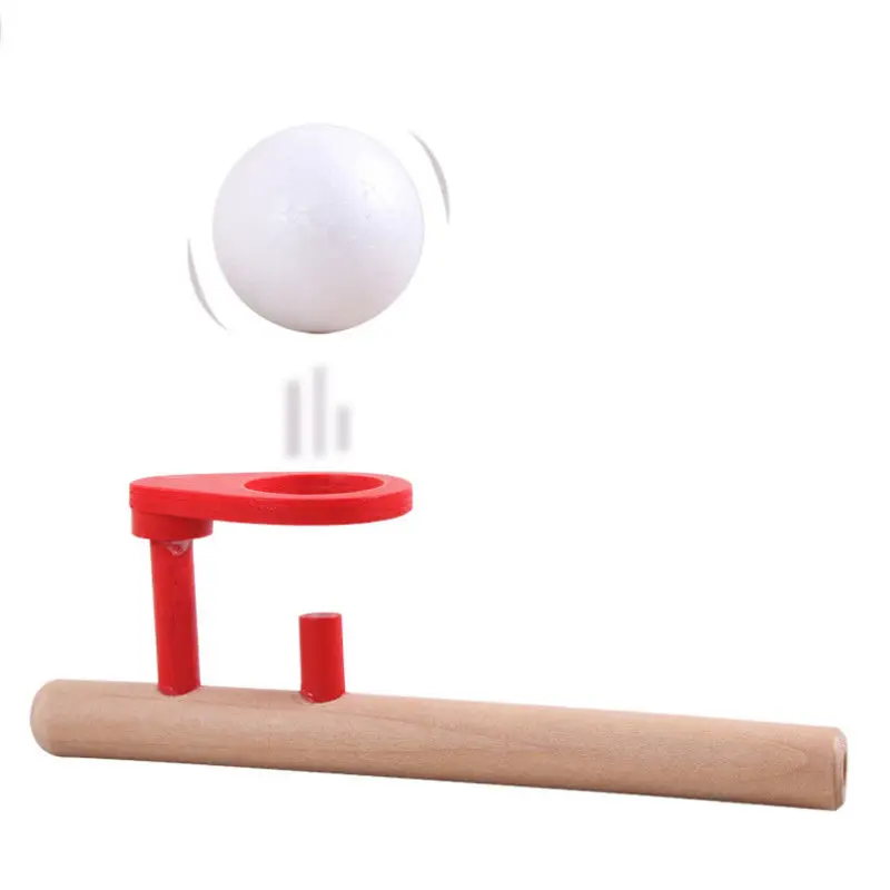 

Fun Toys Blowing Ball Balance Floating Wooden Flute Educational Toy For Children