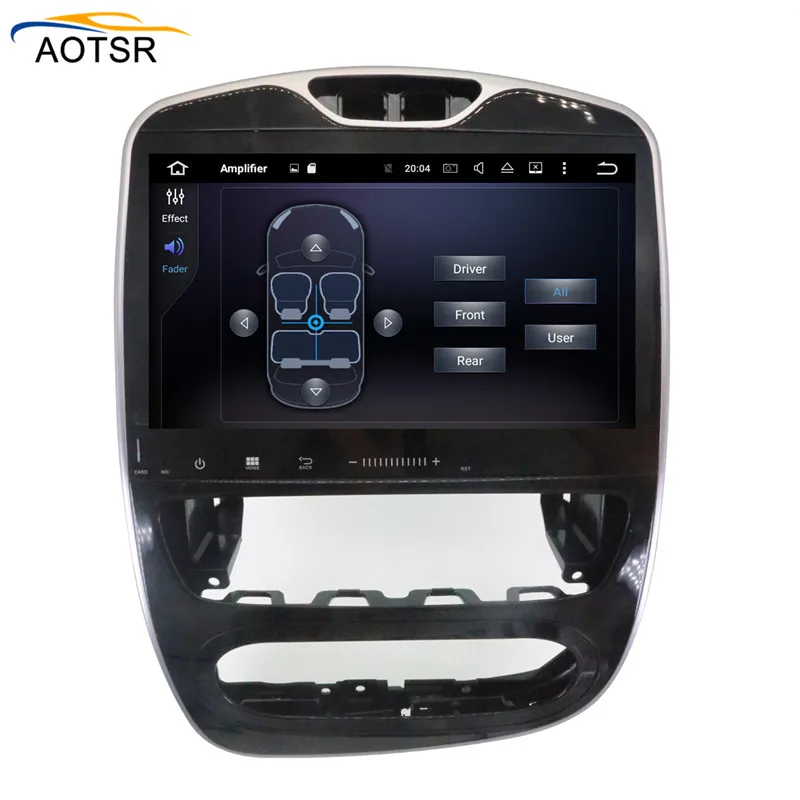 Best 10.1" Android 8.0 4GB + 8 Core + 32GB head unit For Renault Clio 2017 2018 Car DVD Player Radio stereo GPS navigation Map wifi 4