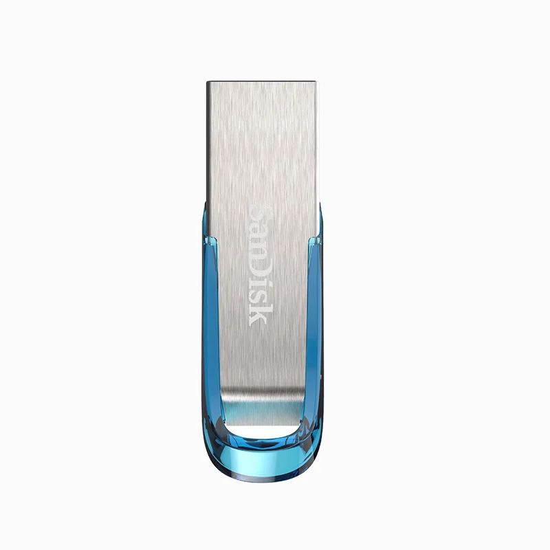 Sandisk 32 gb USB Flash Drive 64 Гб USB3.0 натуральная Ultra Flair металла Pendrive DJ OTG Тип C DIY логотип диск на ключ синий Memory Stick - Цвет: CZ73-Standard