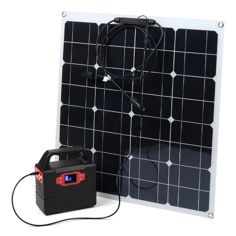 100W Solar Power Generation System 50W Solar Panel With MC4 Connector Charging RV Boat Solar System solar system