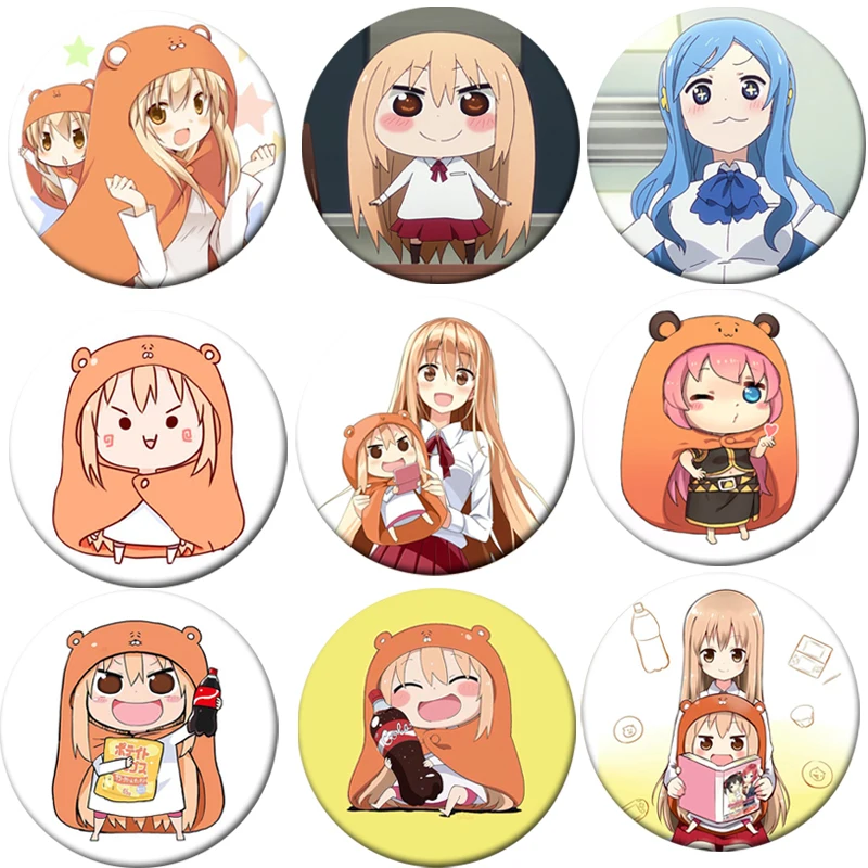 

1pcs Himouto! Umaru-chan Cosplay Badge Doma Umaru Cartoon Brooch Pins Collection bags Badges for Backpacks Button Clothes