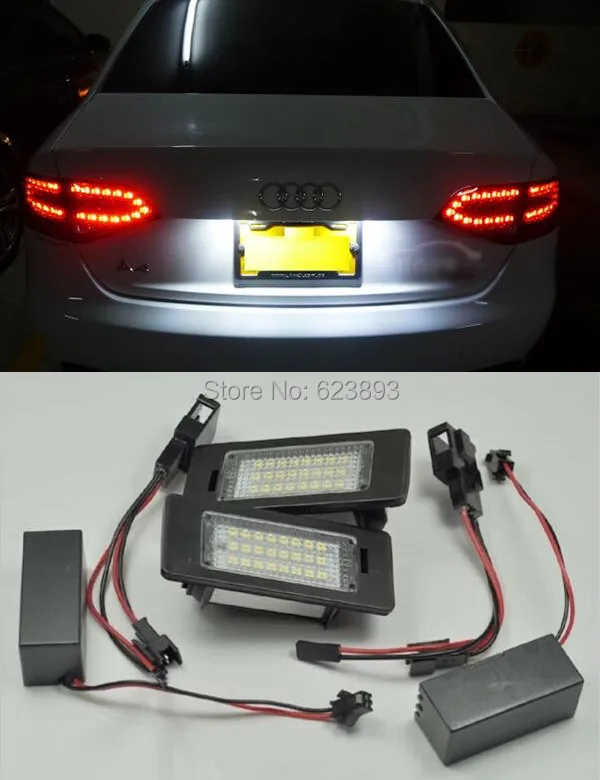 Audi A 4 License Plate Light Assembly