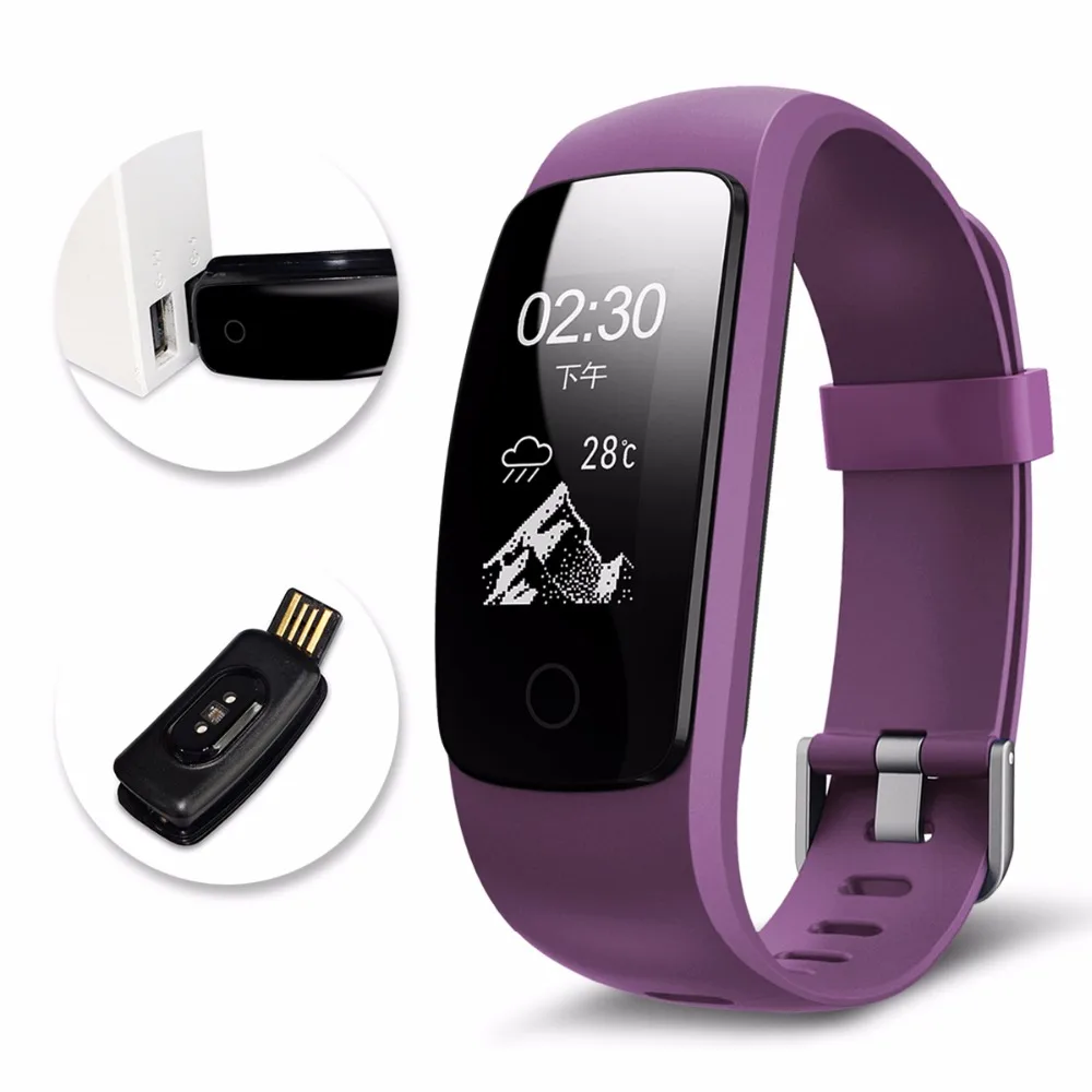 Smartch ID107 плюс HR gps смарт браслет монитор сердечного ритма шагомер ответ на вызов Push