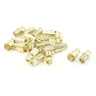 

8mm Bullet Connector Brushless Motor Banana Plugs Female+Male Adapter 10 Pairs