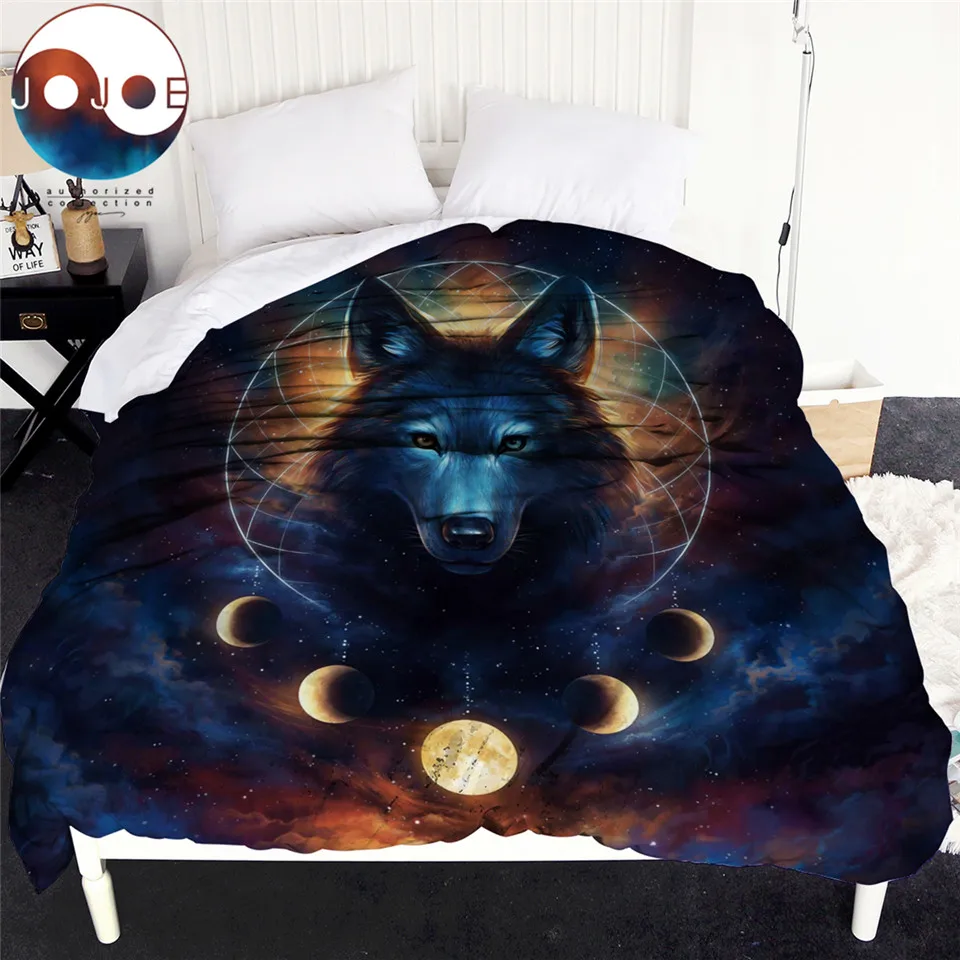 

Dream Catcher by JoJoesArt Duvet Cover Planet Moon Eclipse Bedclothes Wolf Bed Cover Galaxy Print Home Textiles For Adult Queen