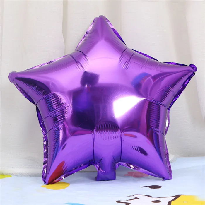 1 шт. 18 дюймов Звездные шары надувные воздушные шары с гелием сердце любовь свадьба день рождения Рождество вечеринка украшения шары детские игрушки - Цвет: K2-S7-FiveStarPurple