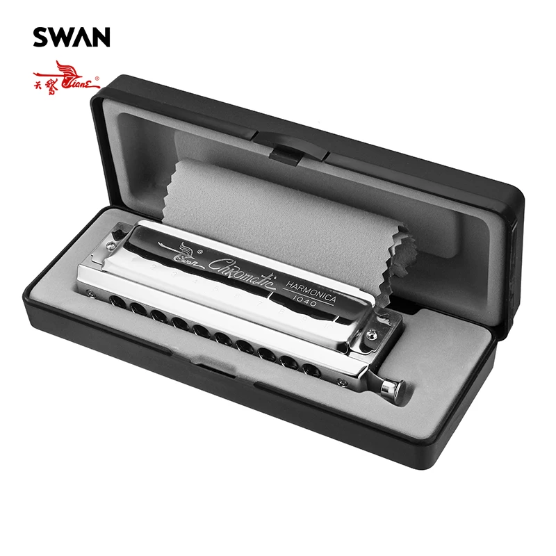 حار سوان SW1040-5 لوني هارمونيكا مع تقريب المعبرة المهنية آلات النفخ الموسيقية 10 ثقوب 40 نغمات العيدان
