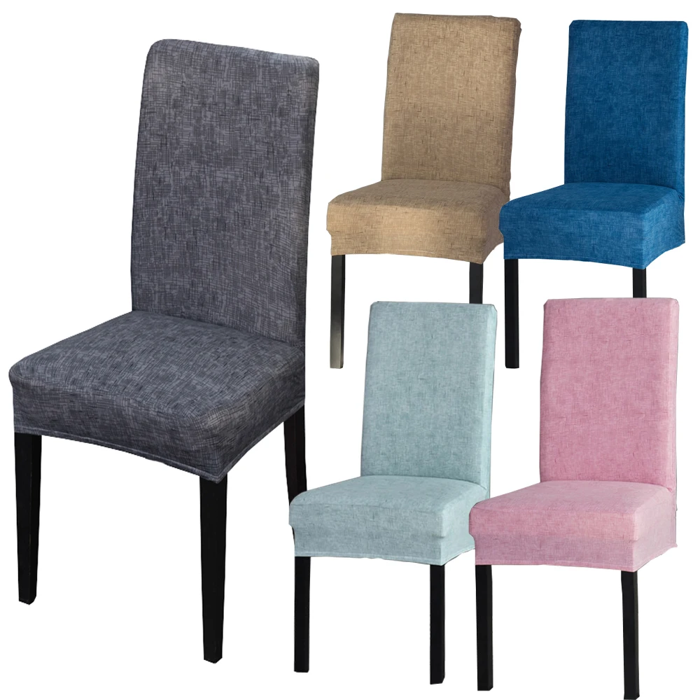 

Solid Color Chair Cover Simple Minimalist Elastic Spandex Anti-dirty Chair Seat Case with Backrest Banquet Hotel Home Decor