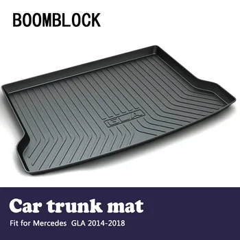 

BOOMBLOCK Car Special Trunk Floor Foot Mat Pad Non-slip Dustproof Interior Accessories For Mercedes GLA X156 2018 2017-2014