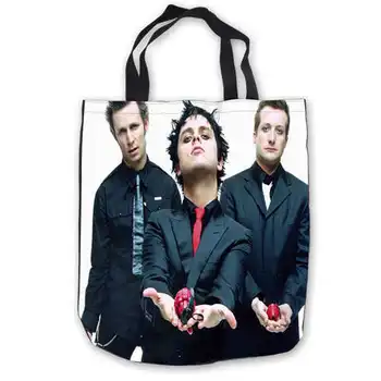 

Custom Canvas green-day (1)ToteBags Hand Bags Shopping Bag Casual Beach HandBags Foldable 180911-04-40