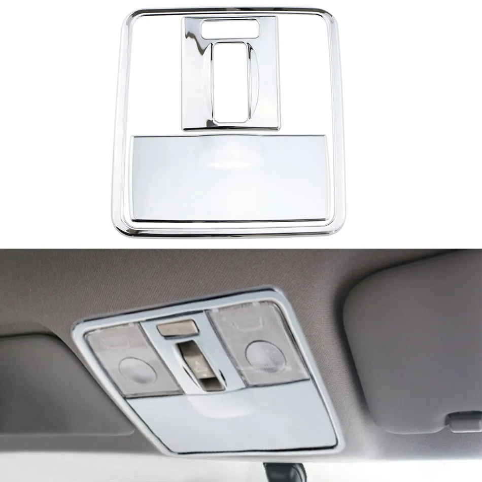 

3Pcs/Set ABS Chrome Car Roof Reading Lights Trim Reading Lamp Cover Sticker for Hyundai Verna Solaris 2012 - 2015 Accessories