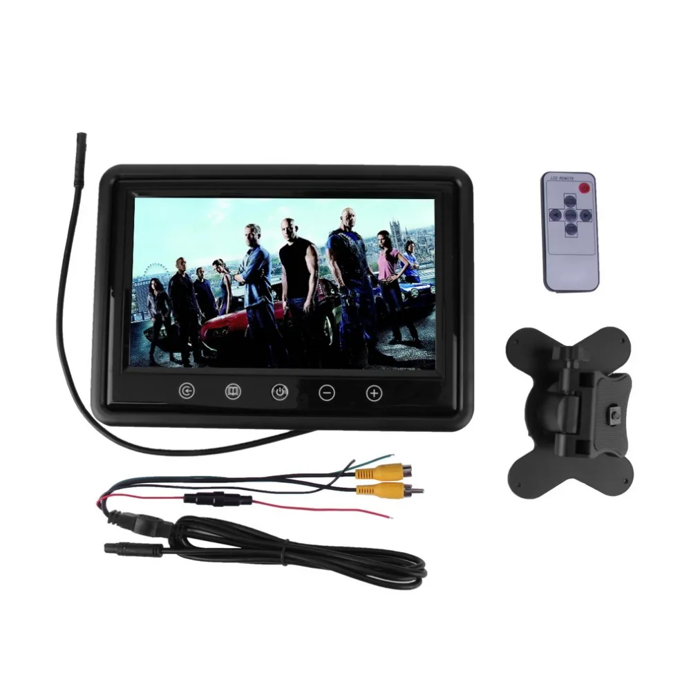 

9 Inch LCD Monitor Rear View Computer Monitor DVD VCR Headrest HD VGA/AV as Computer Screen Parking Auto-monitores