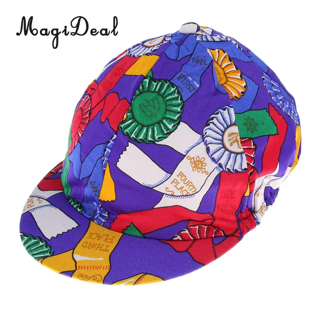 MagiDeal Equestrian Sports Horse Riding Helmet Hat Cover Protective Gear 4 Patterns Optional