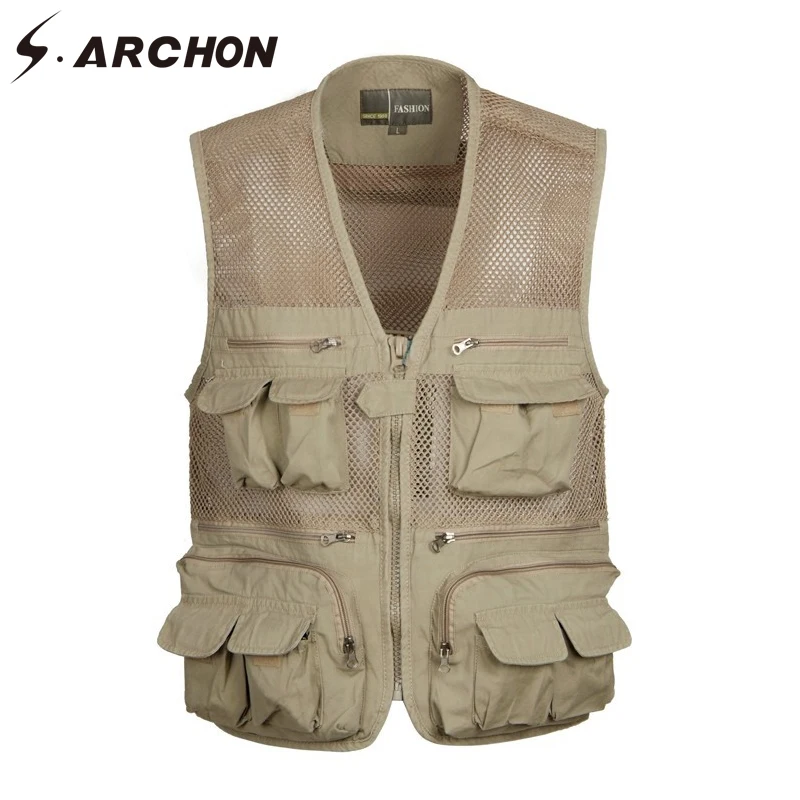 S.ARCHON Summer Military Tactical Combat Vests Men Quick Dry Breathable