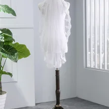 90 см Длина свадебная Фата с расческой Свадебные Кружева Аппликации Свадебные вуали Veu de Noiva короткая свадебная вуаль один Слои Вуаль де-Мари Sluier