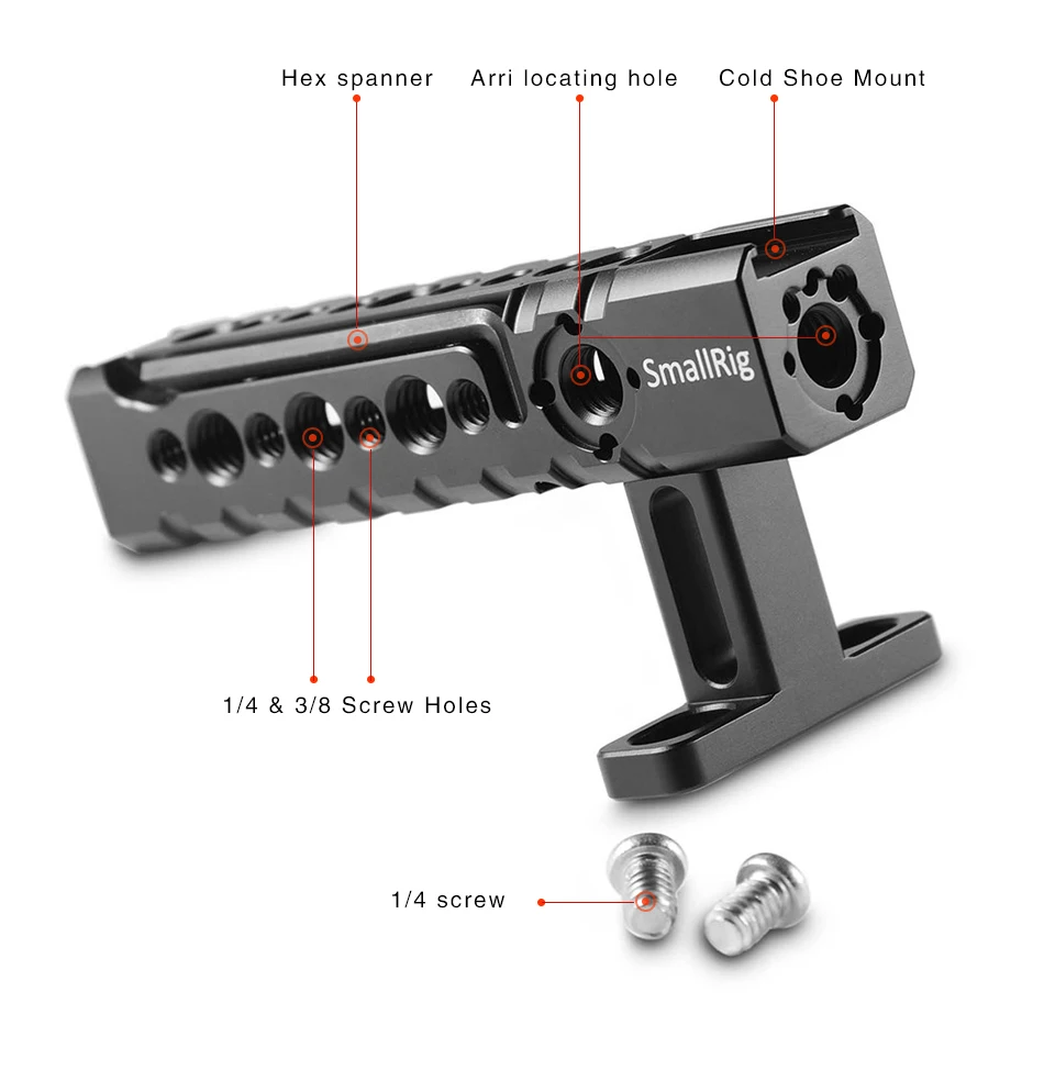 SmallRig видеокамера с верхней ручкой, универсальная ручка для камеры, регулируемая ручка с отверстиями Arri-1984