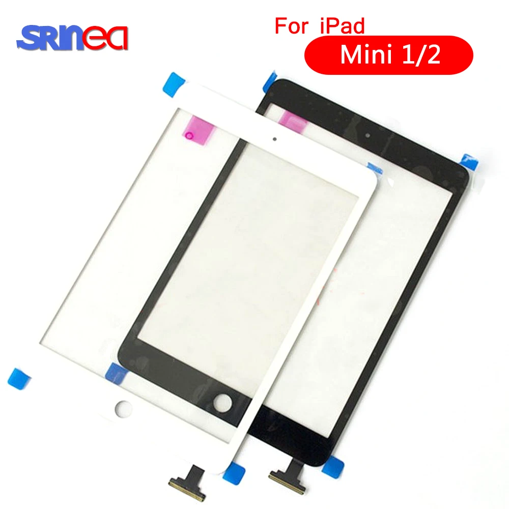 

AAAAA For iPad Mini 1 Mini 2 A1432 A1454 A1455 A1489 A1490 A149 Touch Screen Digitizer Sensor+IC Chip Connector Flex+Key Button