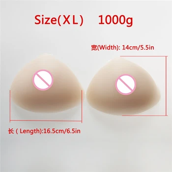 

1000g/Pair Crossdress Silicone Breasts Forms Drag Queen False Boobs Fake Artificial Breast