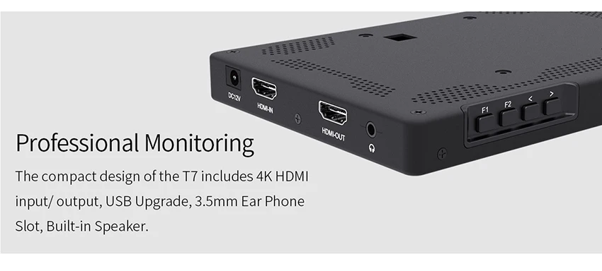 Feelworld T7 7 дюймов на камеру поле DSLR монитор 4K HDMI ультра Full HD 1920x1200 ЖК ips дисплей портативный для камеры sony Nikon