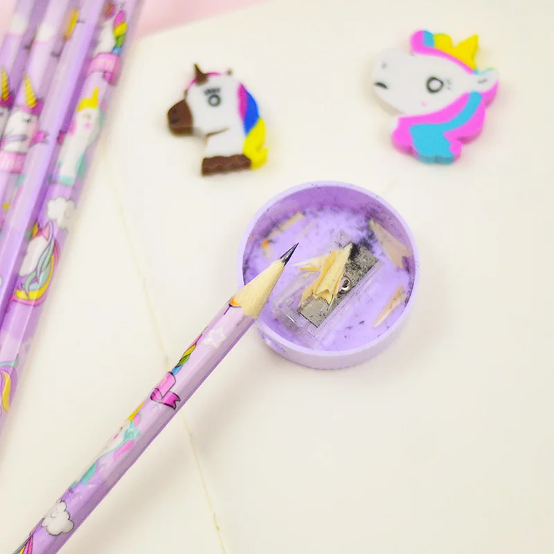 12 Pcs Set Cute Kawaii Kartun Unicorn Pensil 2b Sketsa Item Gambar Alat Tulis Siswa Sekolah Kantor Perlengkapan Untuk Anak Anak Hadiah Pensil Standar Aliexpress