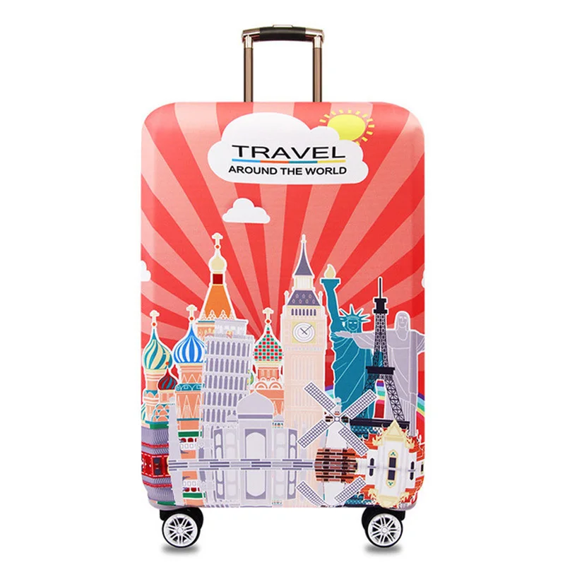 travel trolley luggage case suitcase elastic protective cover travel accessories for 18-32 inch luggage cover Dust suitcase case - Цвет: H4