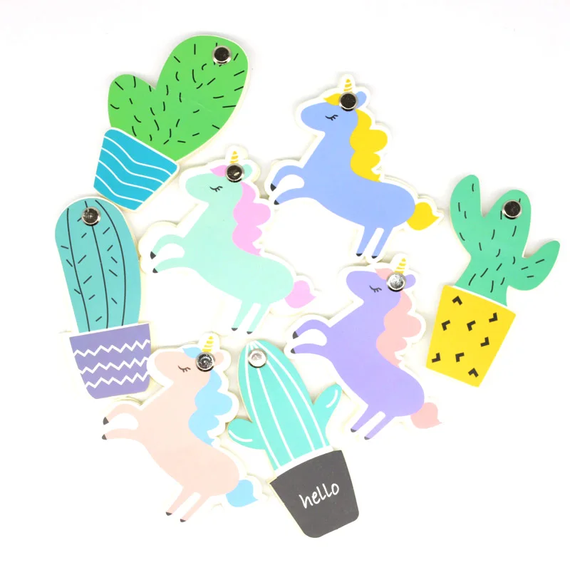 Kawaii канцелярские принадлежности Papeleria Липкие заметки милый Единорог блокнот для