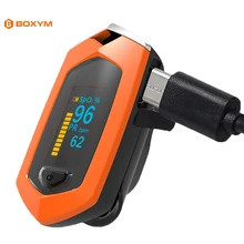 Portable Finger Pulse Oximeter With Case Digital recargable Oximetro de pulso de dedo OLED Display Saturometro Pulsioximetro