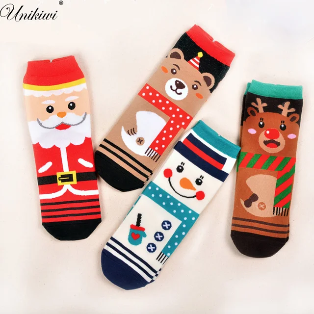 kawaii womens novelty funny christmas sockslady girls cotton cartoon elk snowman santa ankle socks - Funny Christmas Socks kawaii womens novelty funny christmas sockslady girls cotton cartoon elk snowman santa ankle socks - Funny Christmas Socks