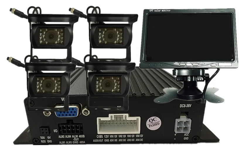 Система охранного видеонаблюдения BlackBox DVR 7 дюймов камера наблюдения IP67 CCD 600TVL