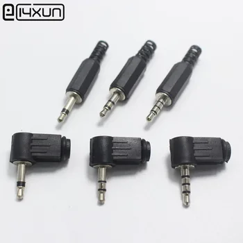 

1pcs 3.5mm Audio Mono Stereo Male jack Plug 3.5 mm 2pole 3pole 4pole Right Angle Plugs for Phone Headset