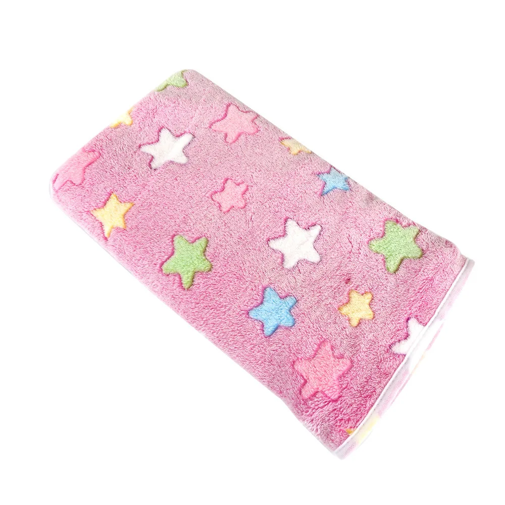 

Pet Dog Cat Star Pattern Mat Puppy Kitten Rest Blanket Breathable Pets Cushion Soft Warm Sleep Flannel Mats Mascotas Accesorios