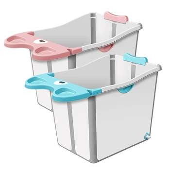 

Baby Foldable Tub Baby Child Bath Tub Can Sit Lie Swimming Plus Large Size Household
